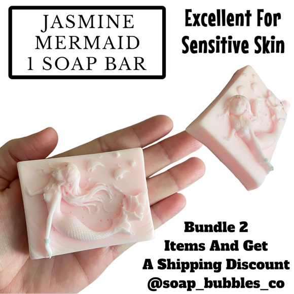 Effervescent Bubbles Other - 1 Bar, Jasmine Mermaid Soap, Handmade, Great Gift Idea! ( PRICE IS FIRM )
